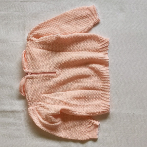 vintage embroidered knit sweater matching outfit set 6-9 months baby girl - Picture 6 of 15